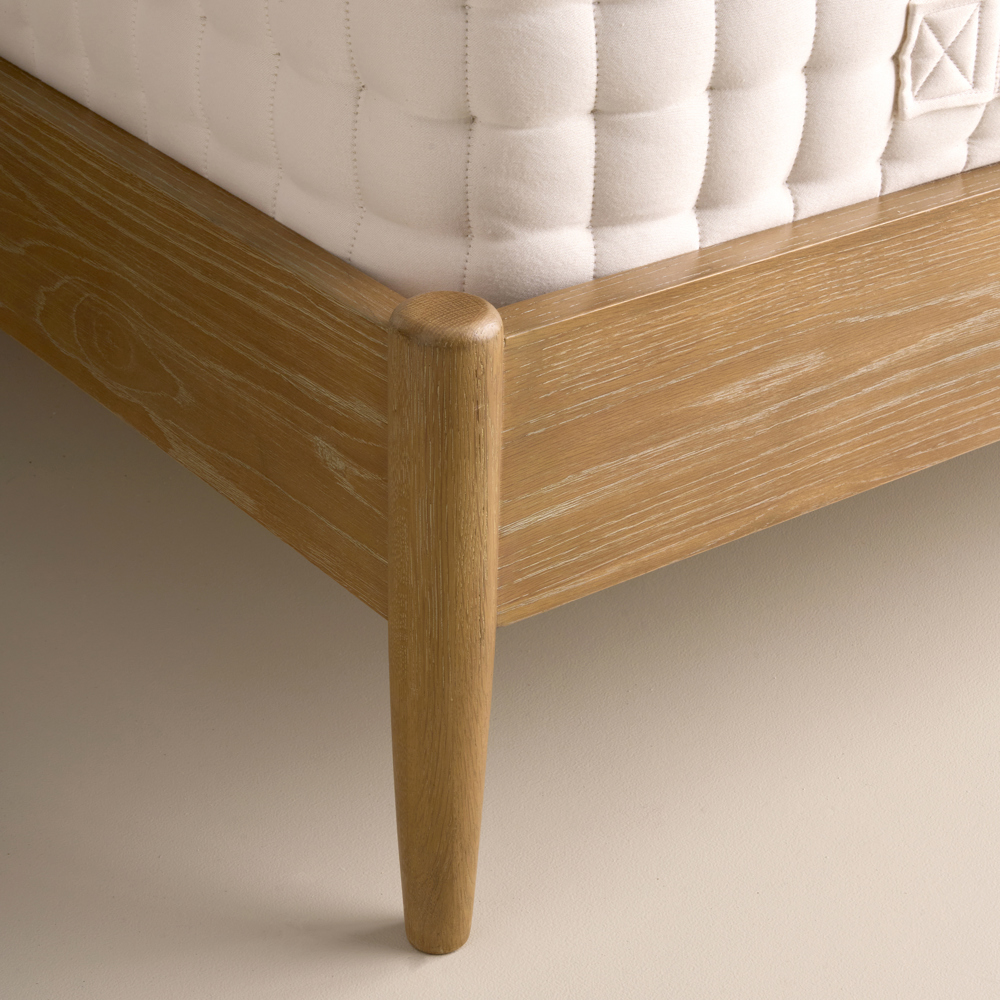 Adina Rattan Bed, Weathered Oak / Rattan, Double